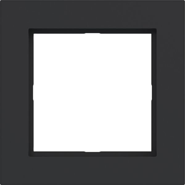 Hager WAD6120BM LED-Rahmen 1-fach, A.1, nachtschwarz matt