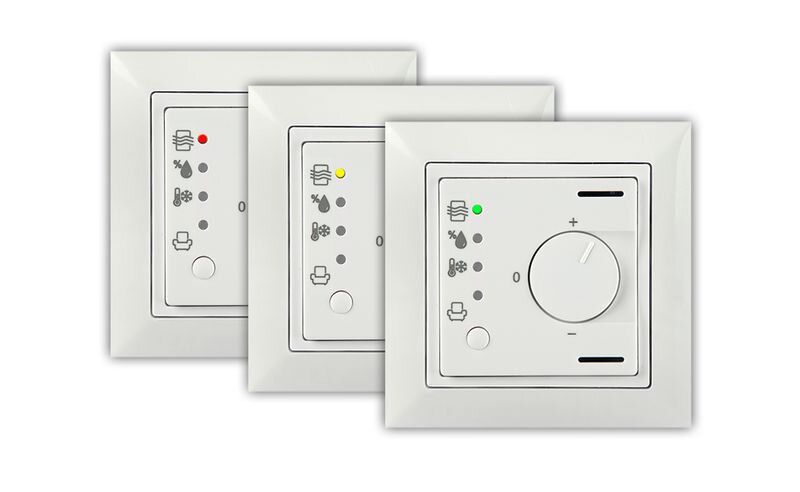 B.E.G. 93806 WS-VOC-HVAC-KNX Temperaturregler und Luftgütesensor, Unterputz, IP20, KNX, weiß