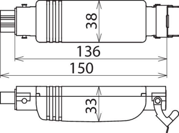 Dehn 900449 Überspannungsableiter Typ 2 DEHNcord 3-polig für elektrische Raffstores