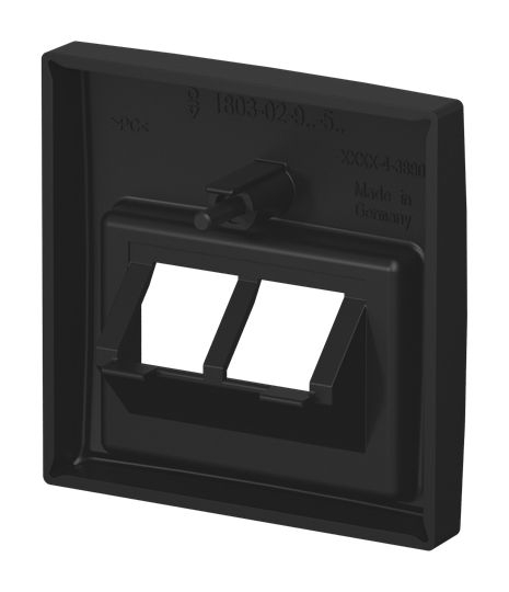 Busch-Jaeger 1803-02-915 Zentralscheibe 2-fach UAE/IAE (ISDN), Busch-balance SI, schwarz matt