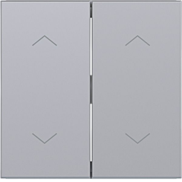 Hager WAW2002TA Wippe 2-fach mit Aufdruck Symbol 4x Pfeile, A.x/C.x, titan matt