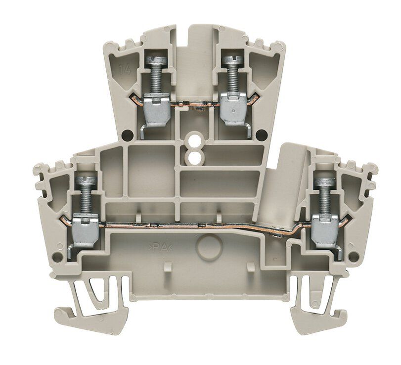 Weidmüller WDK2.5 Doppelstock-Reihenklemme 2,5mm², Schraubanschluss