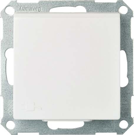 Elso 265034 Schutzkontakt-Steckdose mit Klappdeckel, 16 A, 250 V, Steckklemme, Joy/Joy IP44, reinweiß glänzend