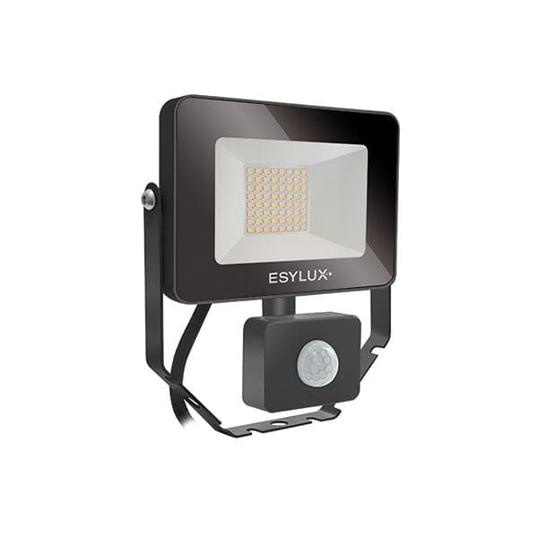 ESYLUX EL10810817 LED-Strahler mit Bewegungsmelder 3000 K, 10 W, Tiefe 58mm