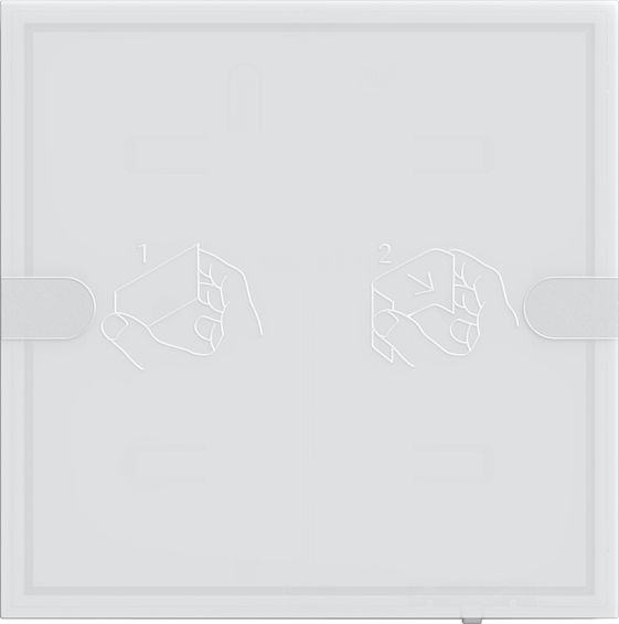 Gira 1041003 Tastsensor 4.95 Komfort 1 fach für Gira One und KNX mit Inbetriebnahme-Wippe weiß