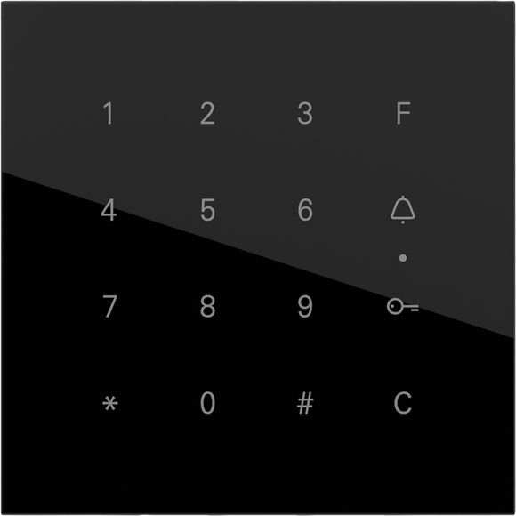 Gira 5550000 Gira Keyless In Codetastaturmodul, System 106, Glas Schwarz