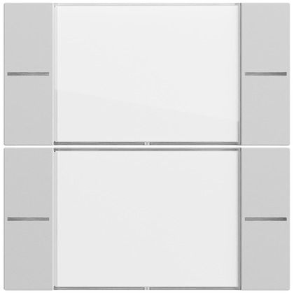 Gira 577276 Wippenset 2-fach mit Beschriftungsfeld für Tastsensor 4.70, System 70, grau matt (lackiert)