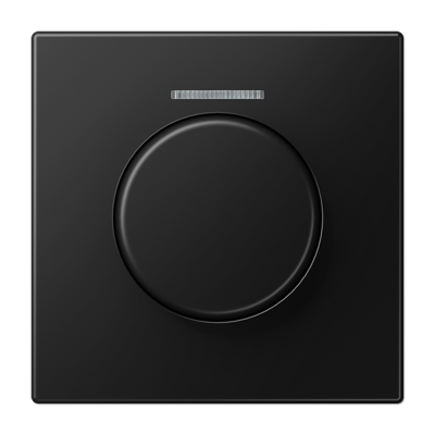 Jung LS1940KO5SWM Abdeckung mit Lichtleiter für KNX Drehsensor, Duroplast lackiert, Serie LS, graphitschwarz matt