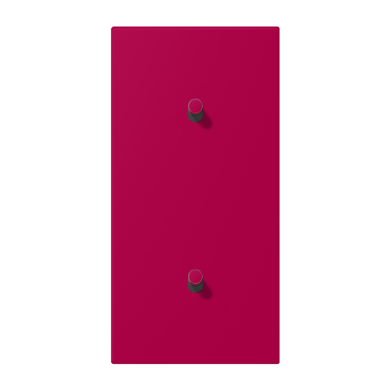 Jung LC12-20R0230 Abdeckung mit Kipphebel "Zylinder", 2 x 1 Kipphebel, senkrecht, rouge rubia