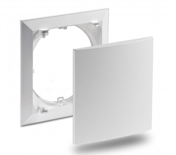 Lunos 039851 Standard Innenblende 9/IBE, Rundkanal 160 mm, 180x180x35 mm, weiß