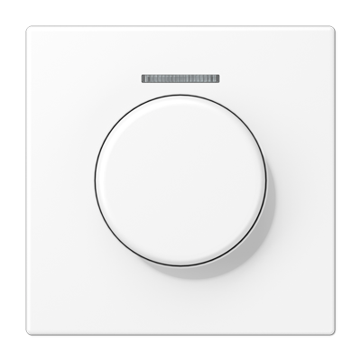 Jung LS1940KO5WWM Abdeckung mit Lichtleiter für KNX Drehsensor, Duroplast lackiert, Serie LS, schneeweiß matt