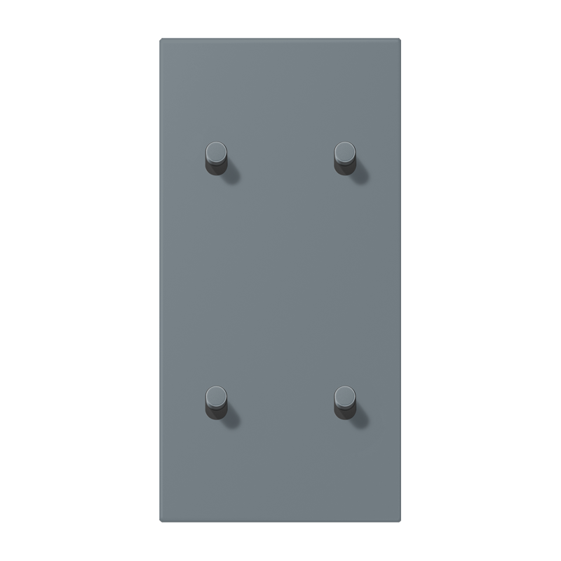 Jung LC12-25R0251 Abdeckung mit Kipphebel "Zylinder", 2 x 2 Kipphebel, senkrecht, gris 59