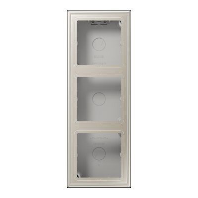 Jung ES2583A-L Aufputz-Kappe 3-fach, Duroplast lackiert, Serie LS, Edelstahl