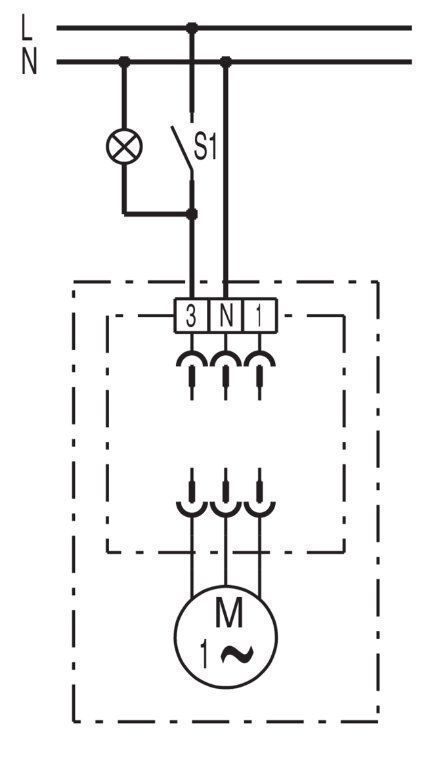 Maico ER60 Ventilator Einsatz, Standardausführung, nicht drehzahlsteuerbar, 21W, 62cbm/h, IPX5