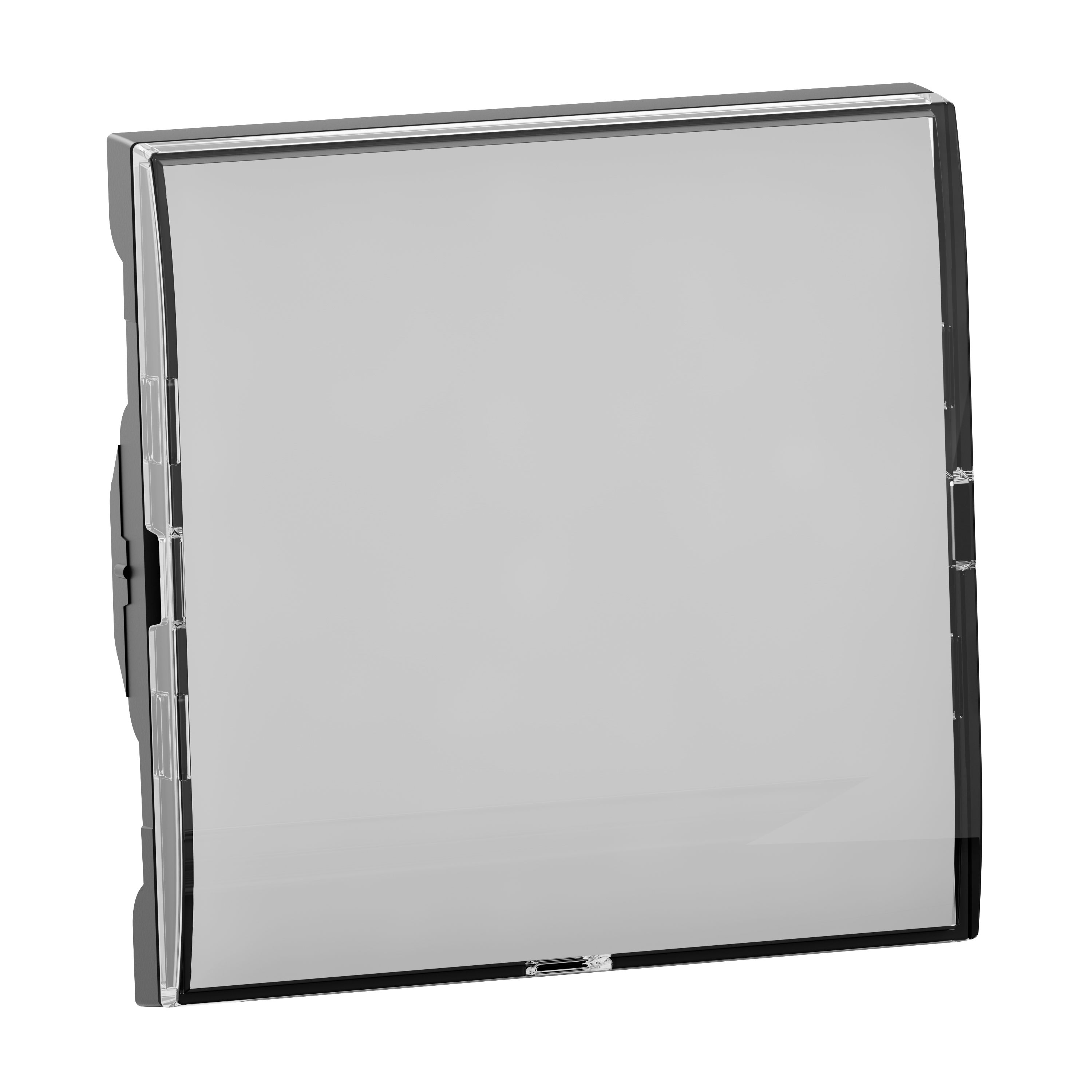 Legrand 765311 SEANO Wippe mit beleuchtbarem Beschriftungsfeld inklusive Einlagen (Neutral, Licht, Glocke), schwarz lackiert