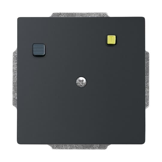 Busch-Jaeger 3151 UC-885 FI Unterputz-Einsatz Buschmat mit Fehlerstrom-Schutzschalter und Verbindungsleiter,ohne Befestigungskrallen, schwarz matt, Plattform 63