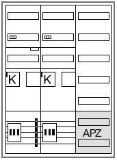 Hager ZB33SEQ25A Zählerschrank 2 eHZ-Zählerplätze