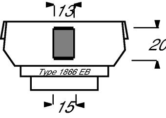 Busch-Jaeger 1866 EB Sockel 1 x 6- und 8-polige Modular-Jack Kat. 3, anthrazit, Datenkommunikationssystem (DKS)