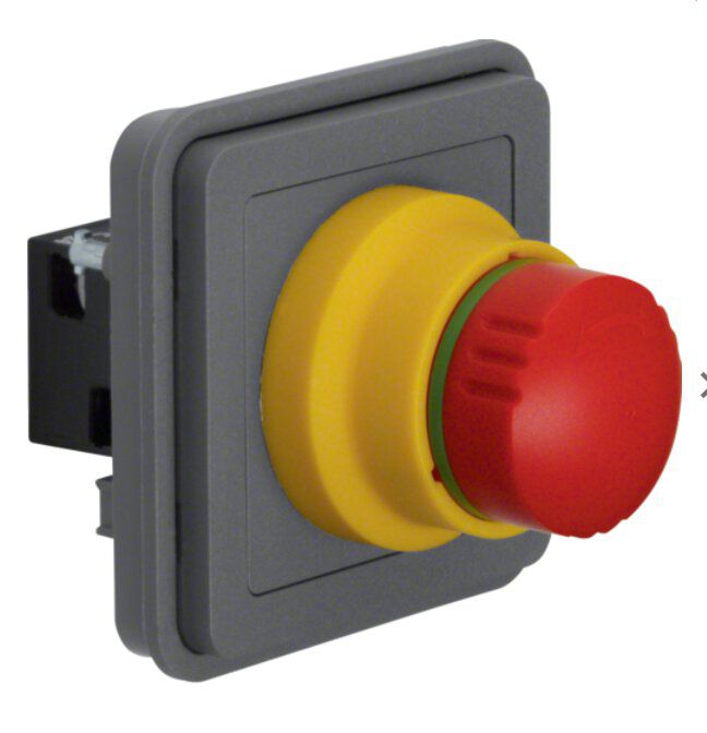 Berker 44713512 NOT-AUS-Taster-Einsatz, W.1, anthrazit