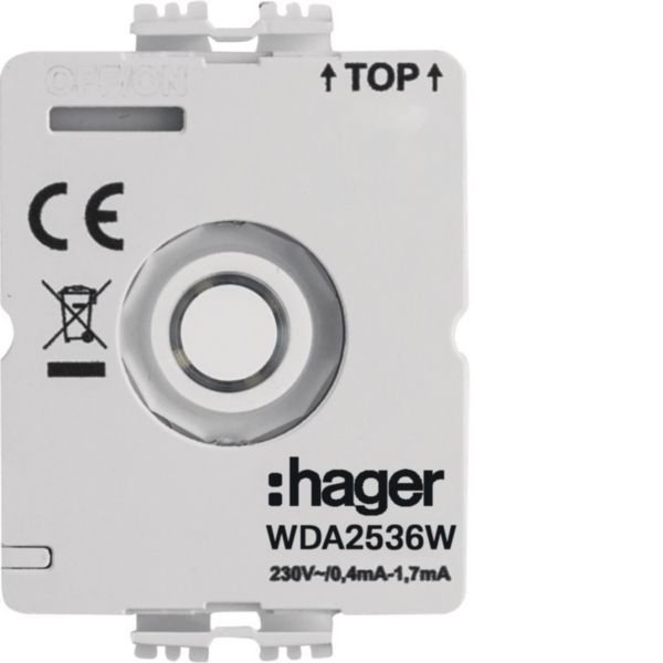 Hager WDA2536W LED-Modul Drehschalter 230 V ohne Neutralleiter, Zubehör