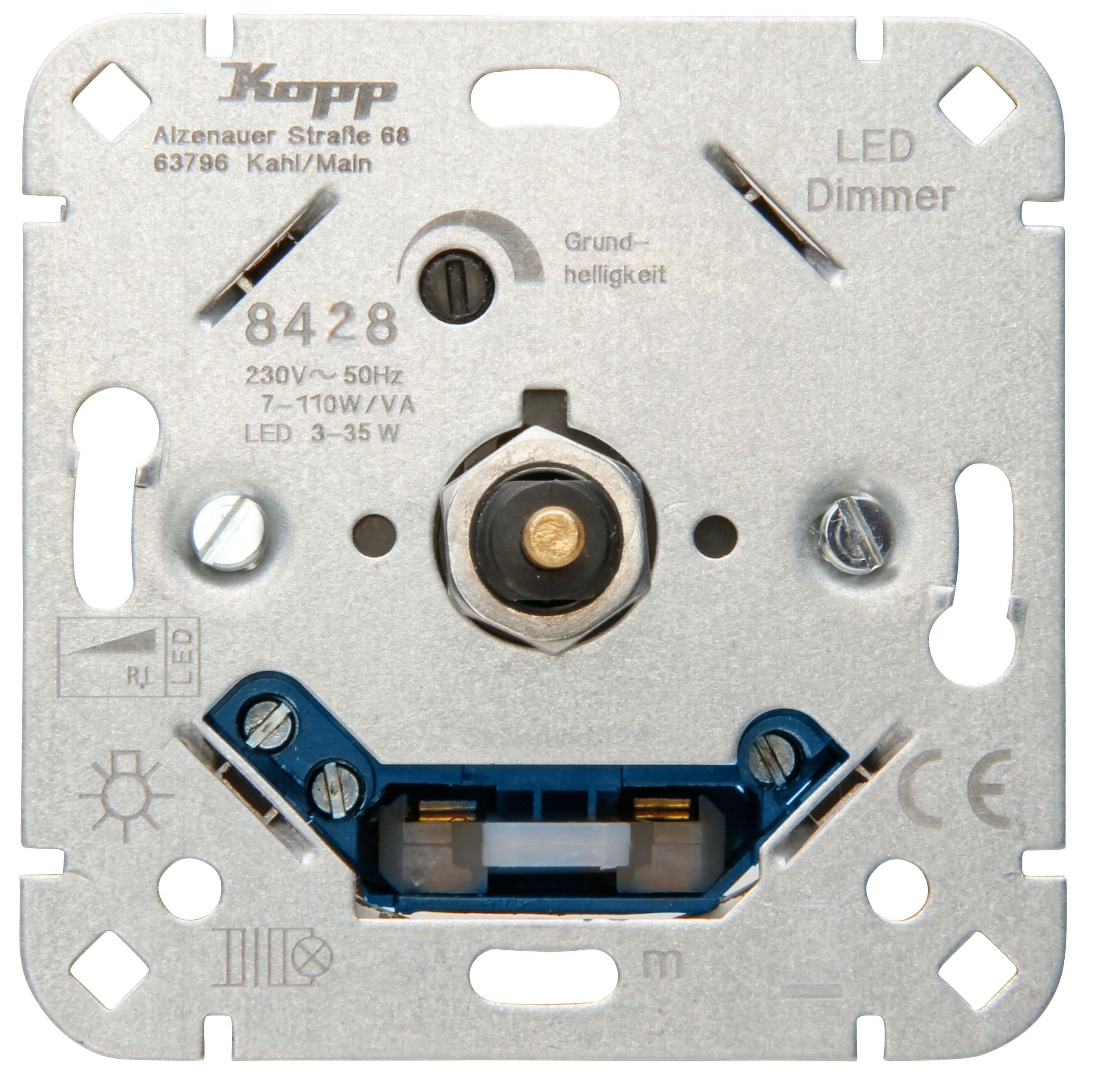 Kopp 842800008 Dimmer Sockel Druck-Wechselschalter LED-Dimmer