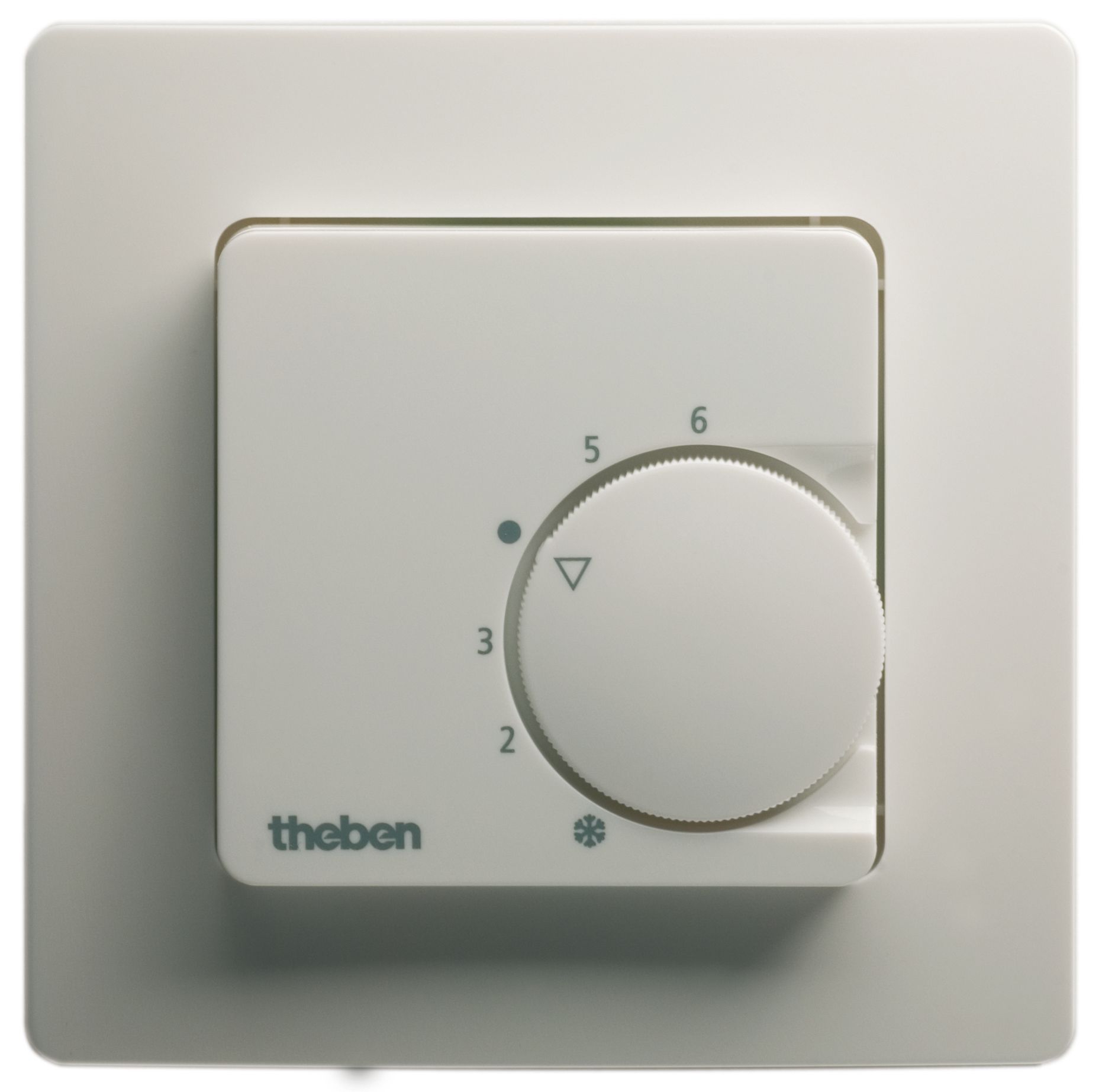 Theben 7410131 RAMSES 741 RA UP-Raum-Thermostate, weiß, mit Rahmen