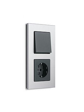 Gira 021117 Abdeckrahmen 1-fach, Gira Esprit, aluminium