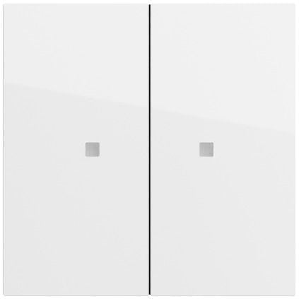 Gira 510770 RF Bedienaufsatz 2-fach für KNX, System 70, reinweiß glänzend