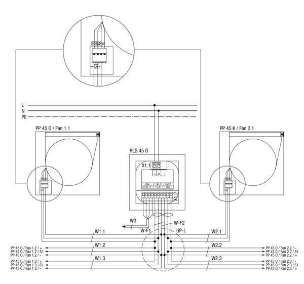 Maico PP45O 0095.0240 PushPull 45 Einzelraumlüfter 12V, mit manueller Innenklappe