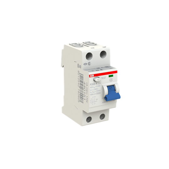 ABB pro M compact F202A Fehlerstrom-Schutzschalter, 2polig, 40A, 30mA, Typ A