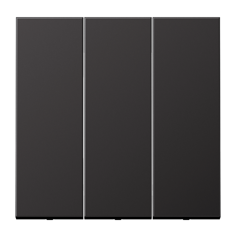 Jung AL993D Wippe, 3-fach, Aluminium lackiert, Serie LS, dark