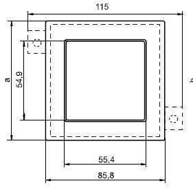 Merten 488114 Rahmen, 1-fach, bündiger Einbau, M-PLAN II, anthrazit
