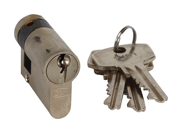 Legrand 775889 DIN-Profil-Halbzylinder 40mm, ungleiche Schließungen