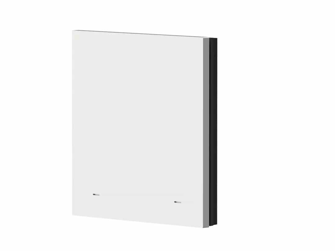 Theben 9080060 1-fach Wippe Metall weiß für iONprime PB KNX