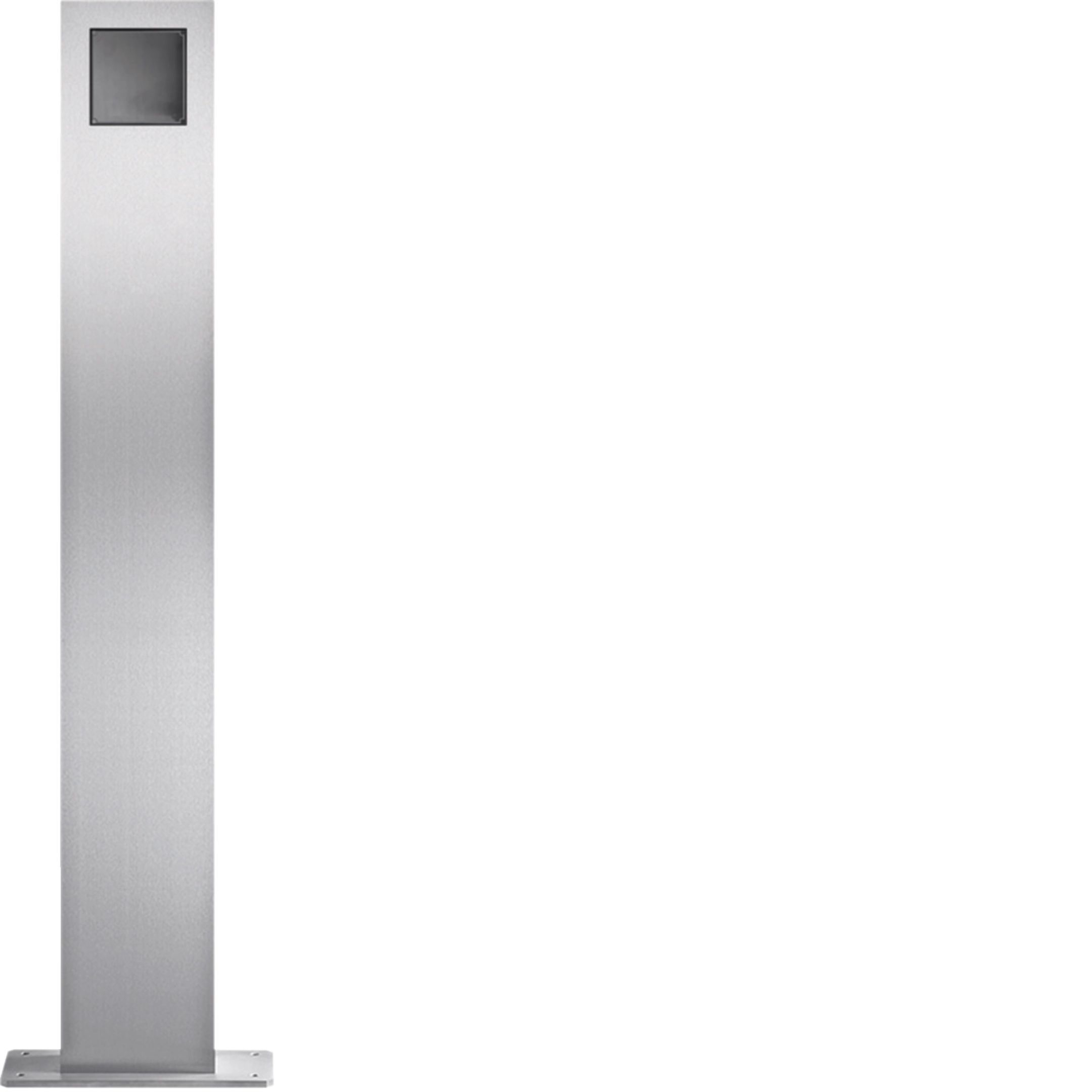 Elcom 4821180 Standsäule 1/1, Edelstahl matt, MODESTA, für Türsprechanlagen