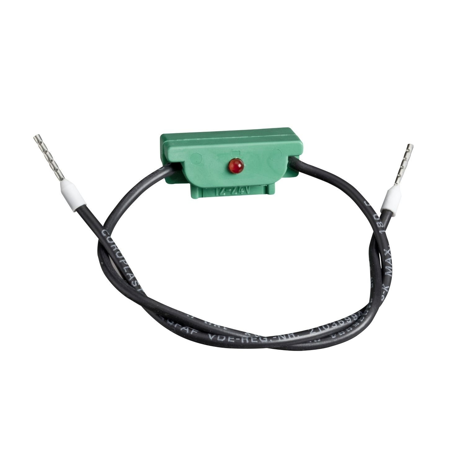 Elso 123150 Leuchtmarkierungsbaugruppe, LED, 12-24 V, 1,5 mA, mit 2 flexiblen Anschlussdrähten, Unterputzeinsätze