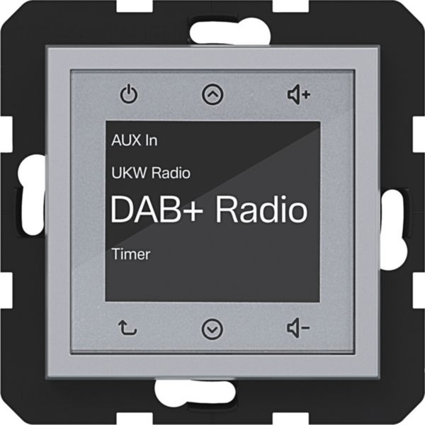 Hager WAN6011TA Radio Touch Unterputz DAB+, A.x/C.x, titan matt