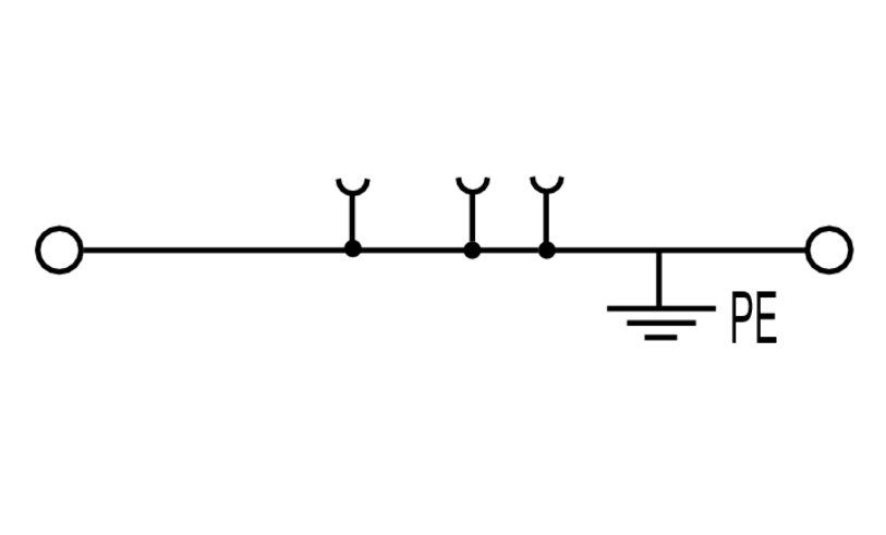 Weidmüller A2C4PE Schutzleiter-Reihenklemme 4mm² A-Reihe, 50 Stück