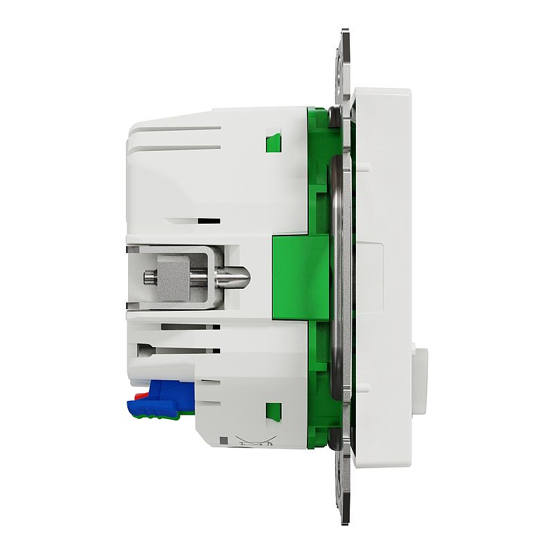 Merten MEG2380-0325 Connected Schutzkontakt-Steckdose 16A, System M, Aktivweiß glänzend, Thermoplast brillant
