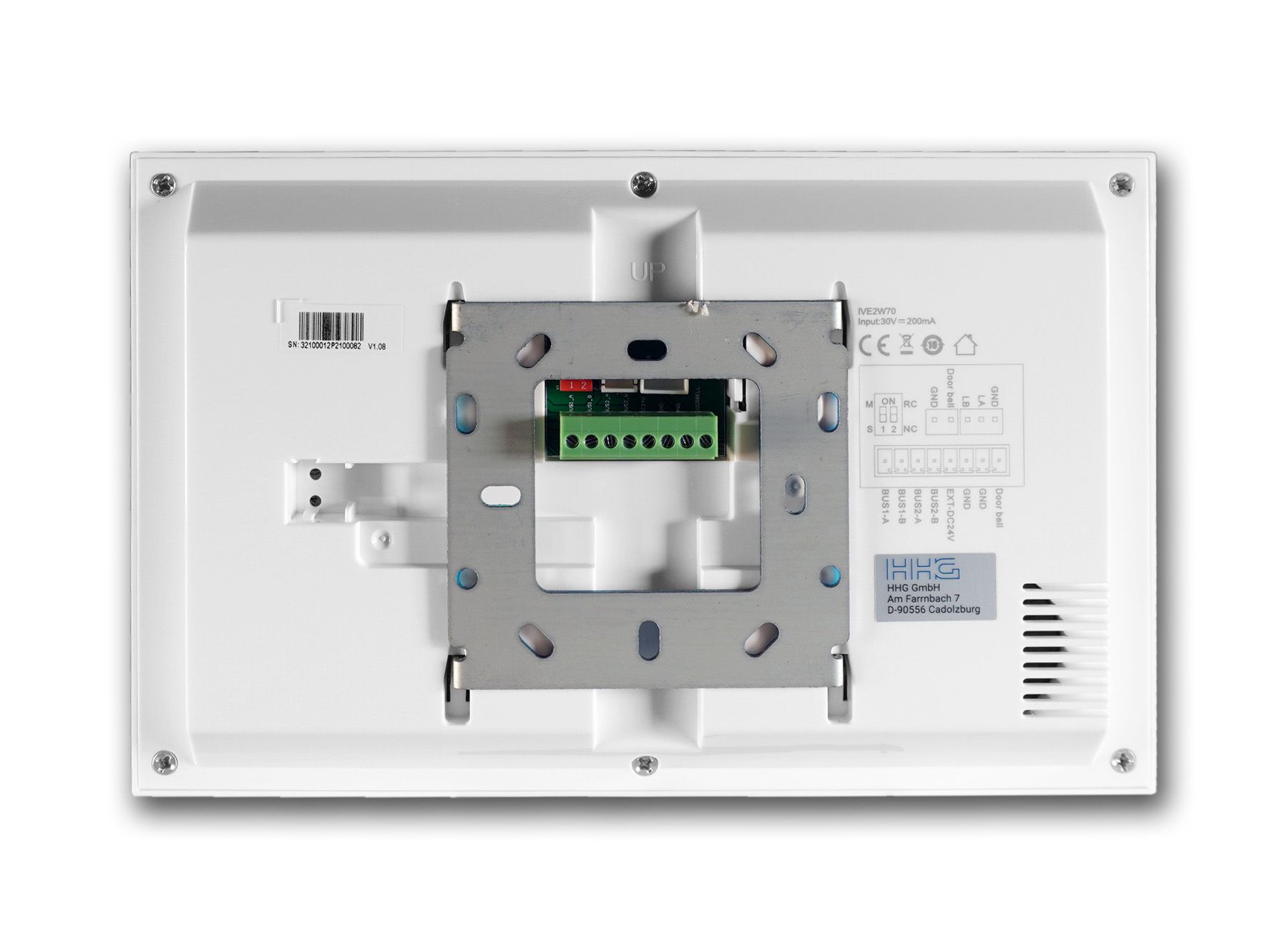 HHG Villa M Video-Innenstation, 7″ Touchscreen-Farbmonitor