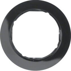 Berker 10112045 Rahmen 1-fach, Serie R.Classic, schwarz glänzend