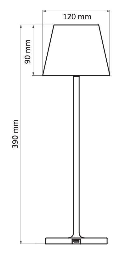 ALED 5702062810102 Calida Mini messing, Induktionsladung, dimmbar, 2,2W, 190lm, CRI97, IP54