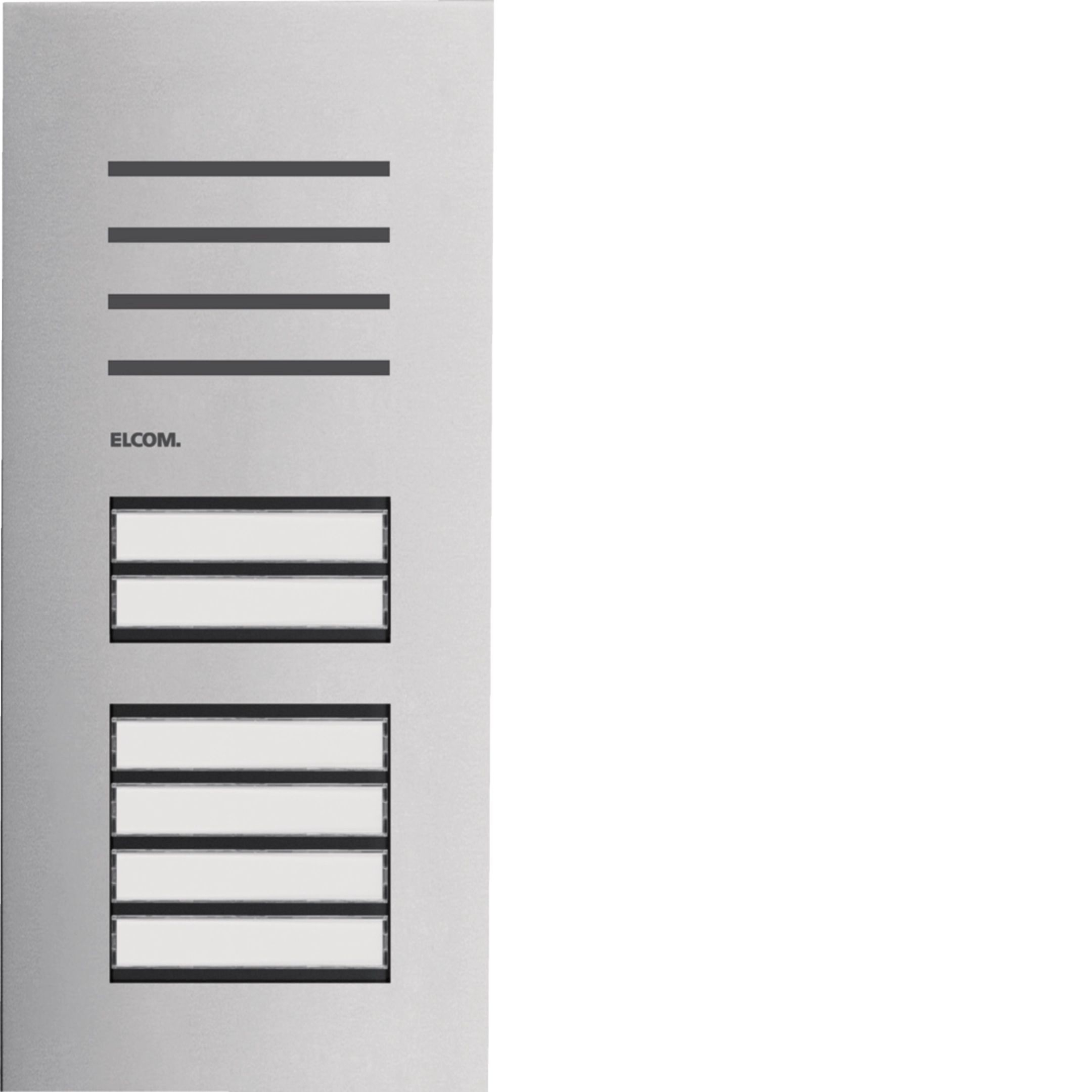 Elcom REQ006Y Türstation Audio 6/1, 2-Draht, Edelstahl matt, ONE, für Türsprechanlagen