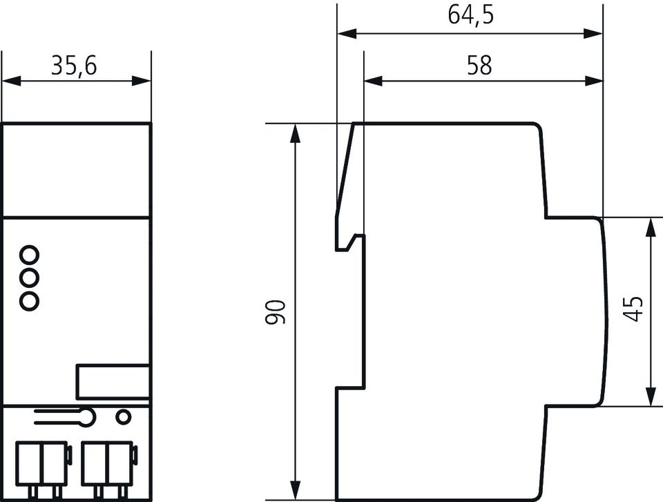 Theben 9080048 KNX Linienkoppler für die Verbindung von KNX Linien oder Bereichslinien, Data Secure, weiß