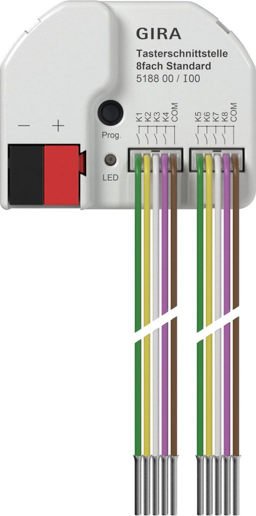 Gira 518800 Tasterschnittstelle 8-fach Standard für Gira One und KNX