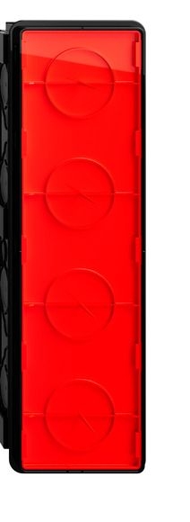Gira 375300 Unterputz-Einbaudose 4-fach luftdicht für den flachen Einbau, Gira F200