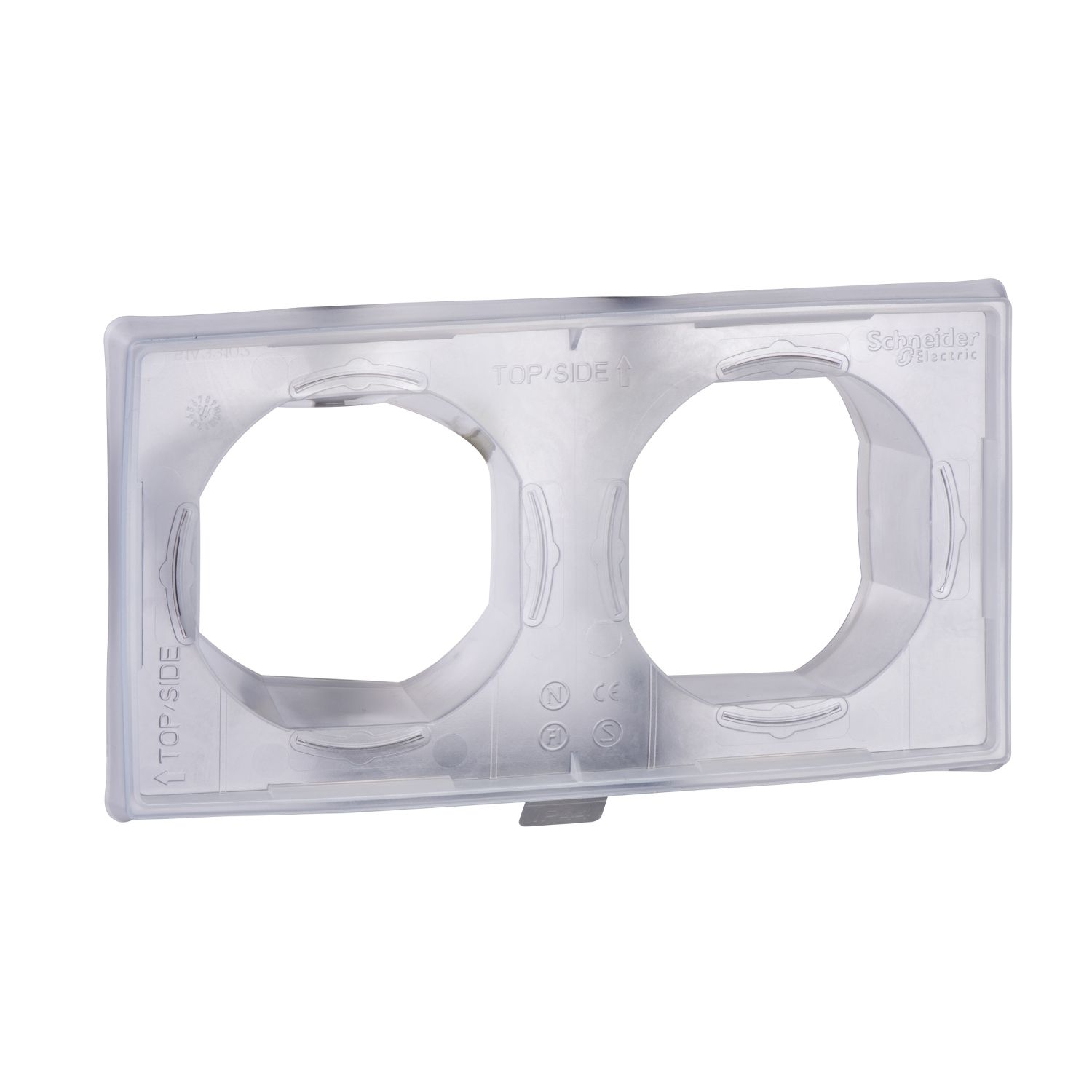 Elso WDE002480 Dichtungsflansch 2-fach für IP44, Exxact, transparent