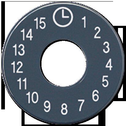 Jung SKS11015 Skalenscheibe, Symbole 1...15, anthrazit