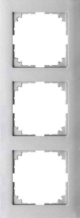 Merten MEG4030-3660 Rahmen 3-fach, M-Pure, aluminium