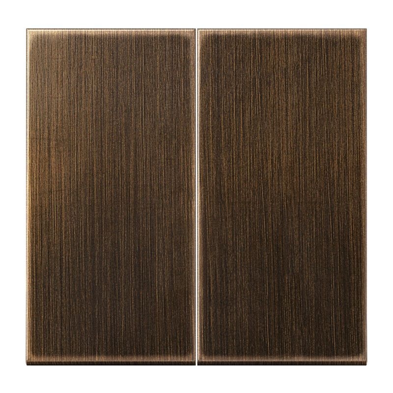 Jung ME102AT Wippe für Taster 2-fach, Messing, F10, Serie LS, Messing antik